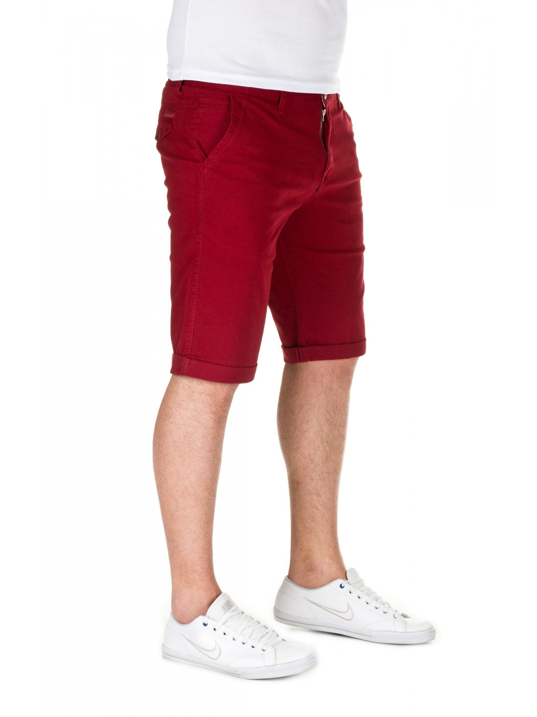 86448) WOTEGA Shorts shorts (port Alex - WOTEGA Chino Unifarbe in Rot