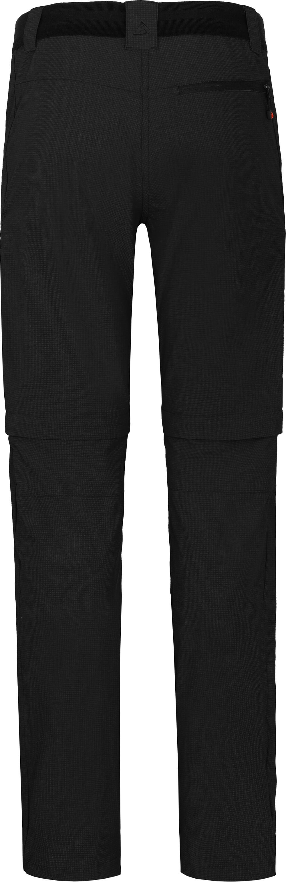 Bergson Outdoorhose PORI Zipp-Off Damen Wanderhose, robust, elastisch, Kurzgrößen, schwarz