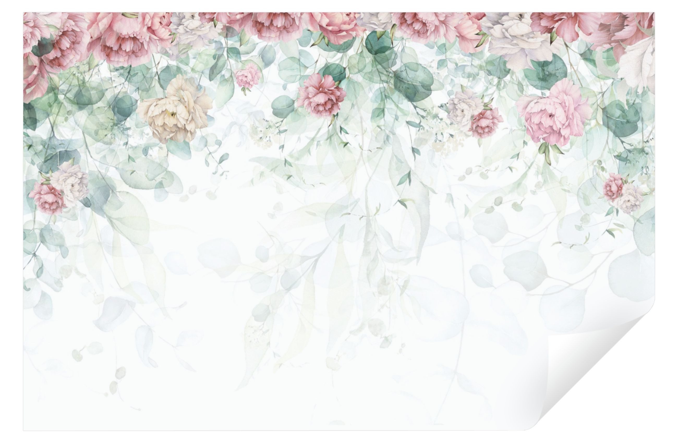 Wallarena Fototapete Blätter Blumen Rosa Pflanzen Grün Panorama Wohnzimmer Schlafzimmer, Glatt, Blumen, Tapete inklusive Kleister Vliestapete Motivtapete. Reduzierter Preis € 19,90. Unverbindliche Preisempfehlung € 29,90, (€ 19,90 pro 1 Stk)