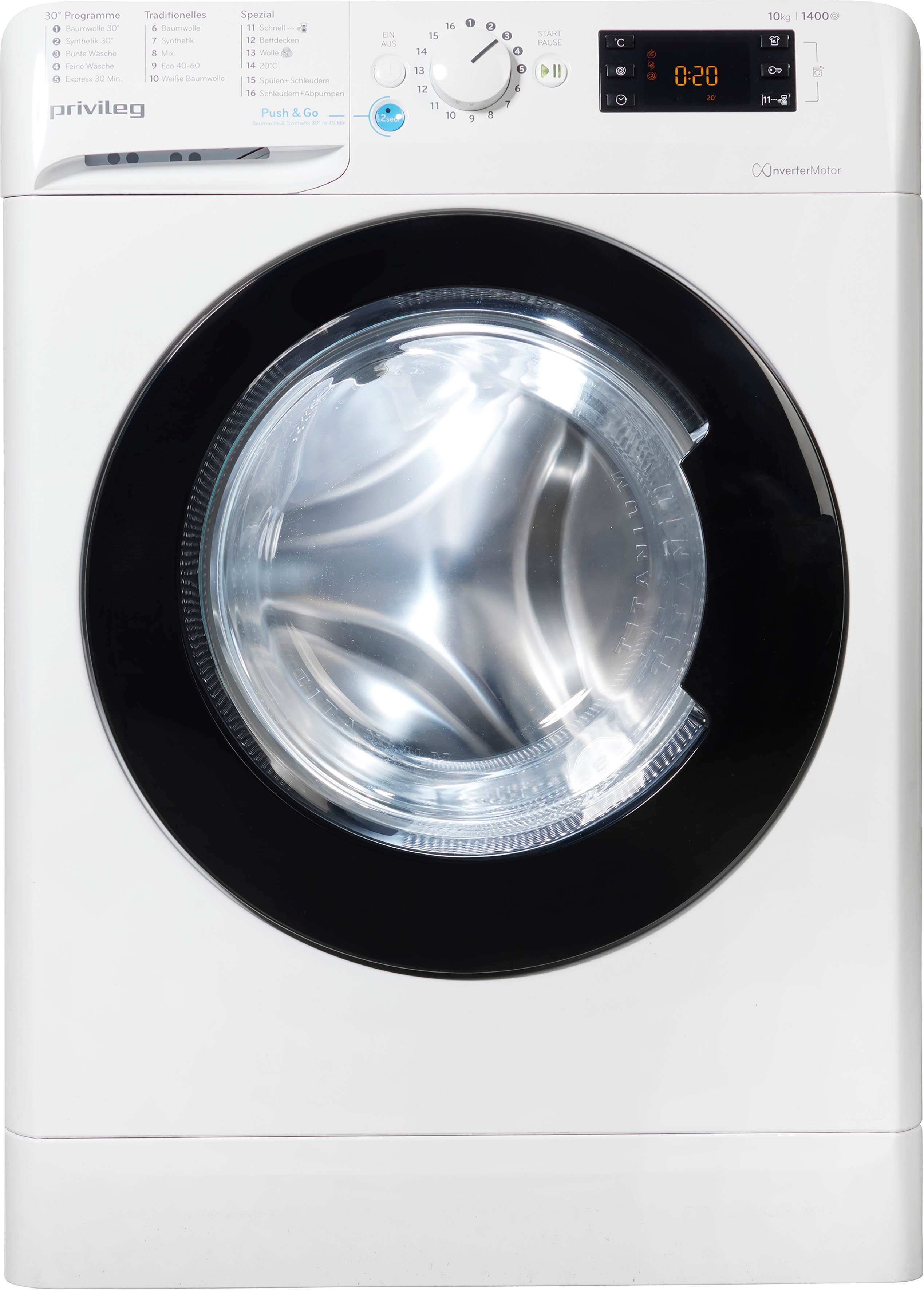 PWF X Herstellergarantie Privileg 1073 Waschmaschine 1400 U/min, A, Monate 50 kg, 10