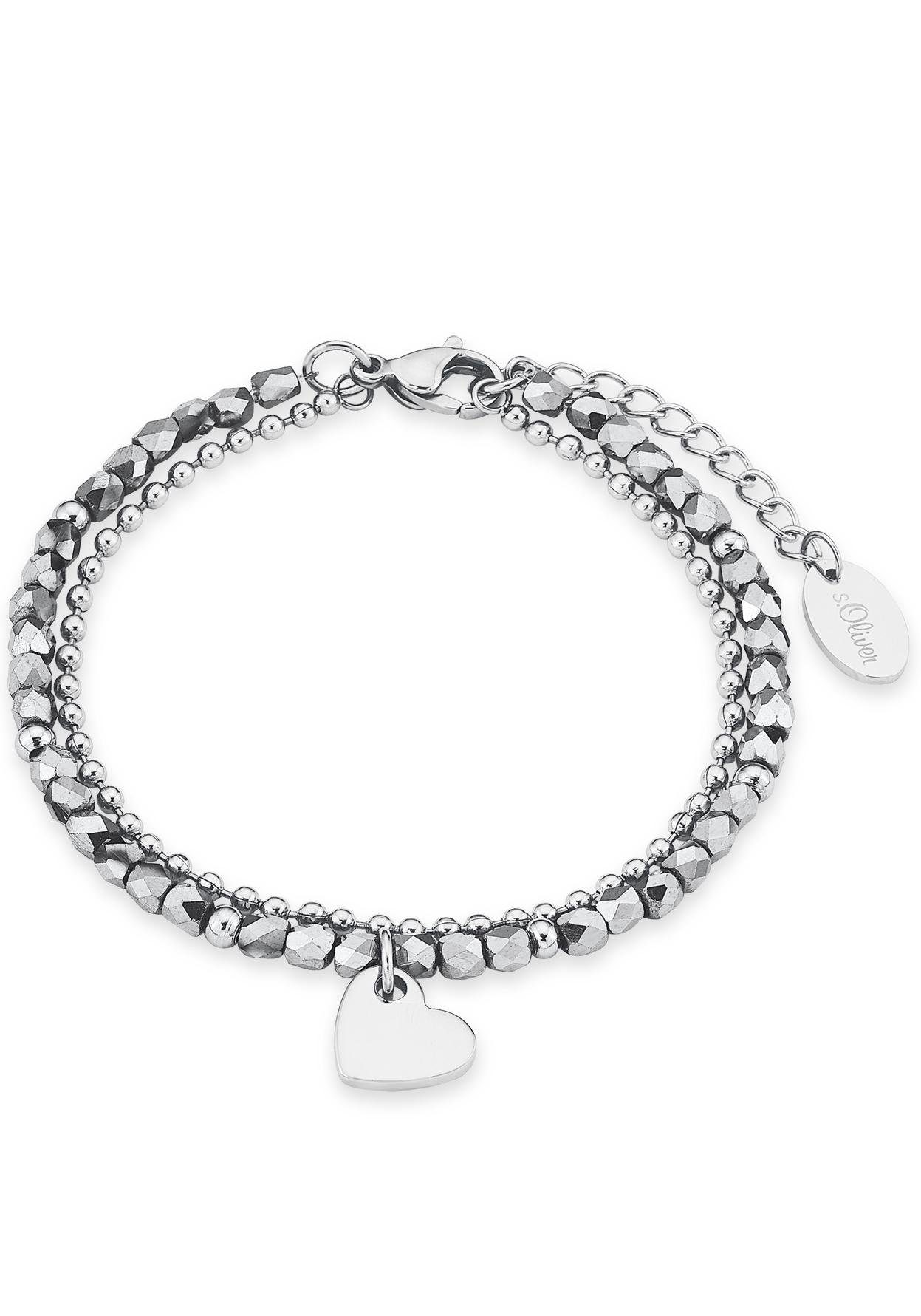 Glassteinen Armband 2018344, Herz, s.Oliver mit