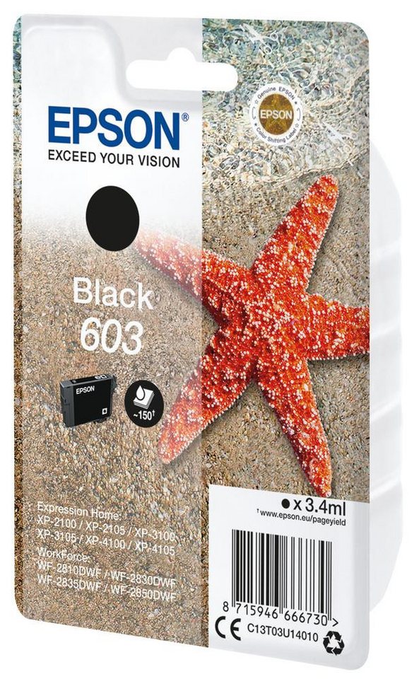 Thumbnail - Epson Epson Singlepack Black 603 Ink Tintenpatrone