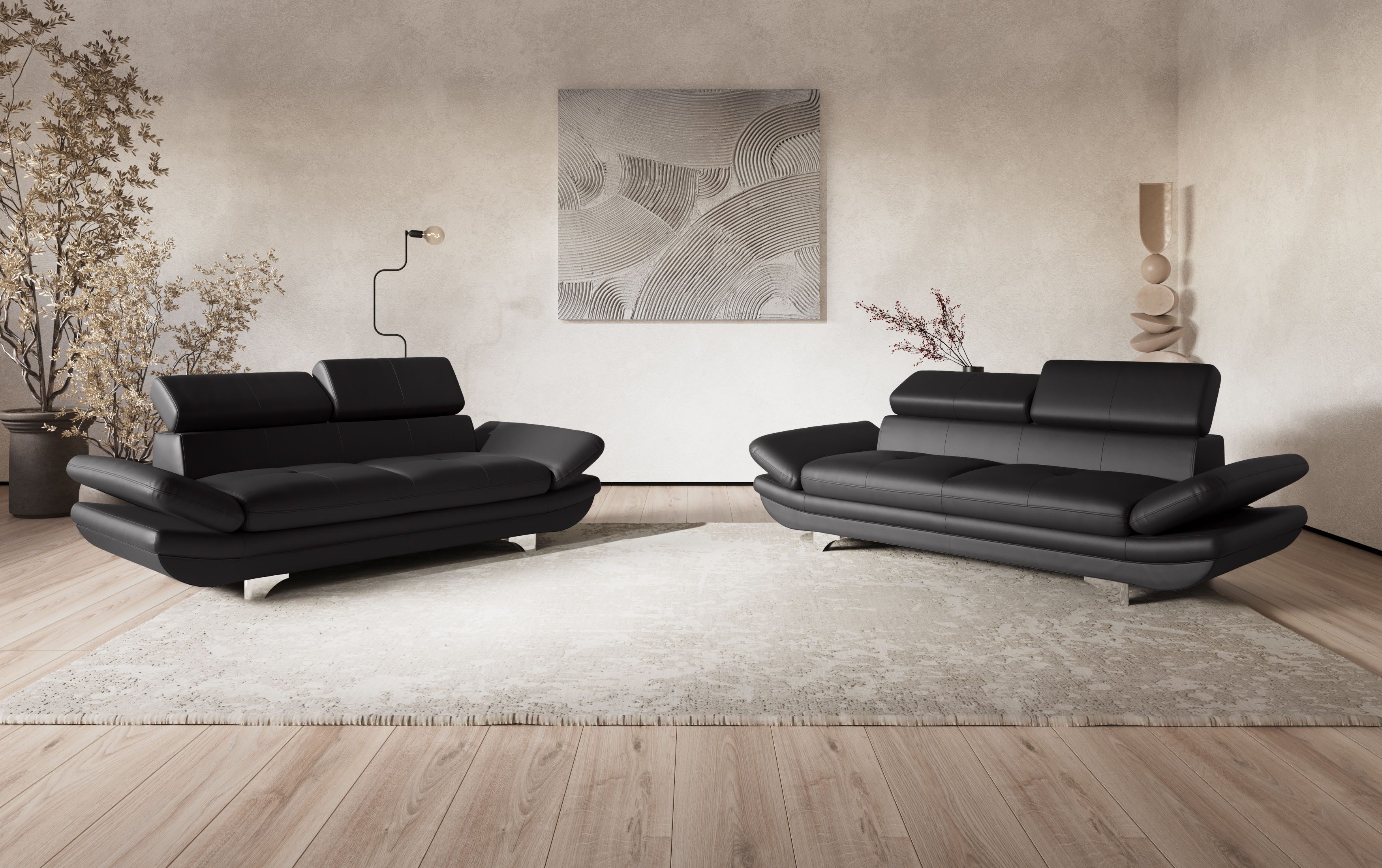 COTTA 3-Sitzer Enterprise, Big-Sofa, mit Armteilverstellung günstig online kaufen