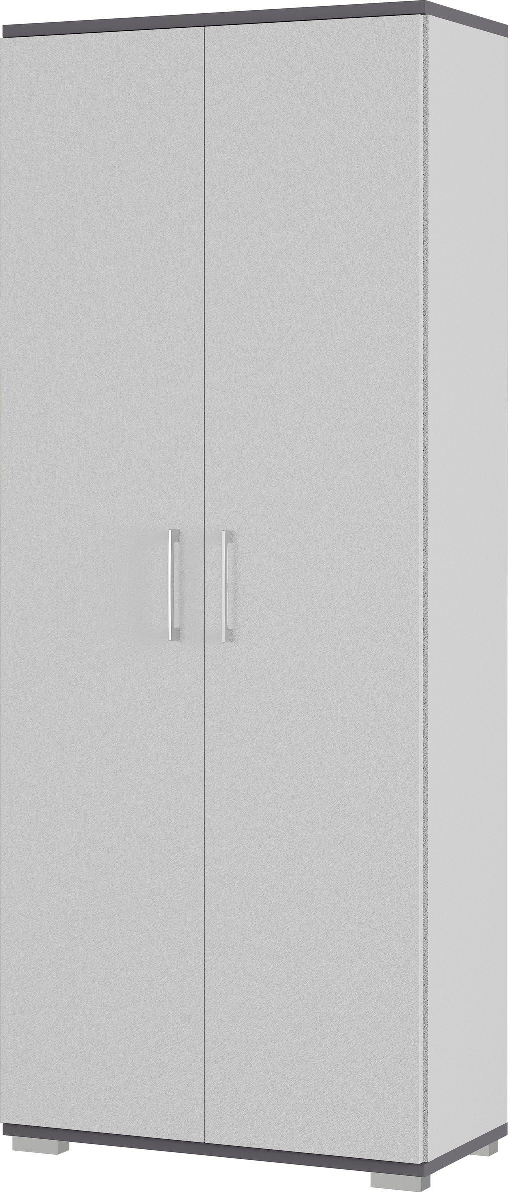 Einlegeböden anthrazit möbelando 80x200x40 416 cm) Türen 4 2 grau, mit in Aktenschrank und (BxHxT: