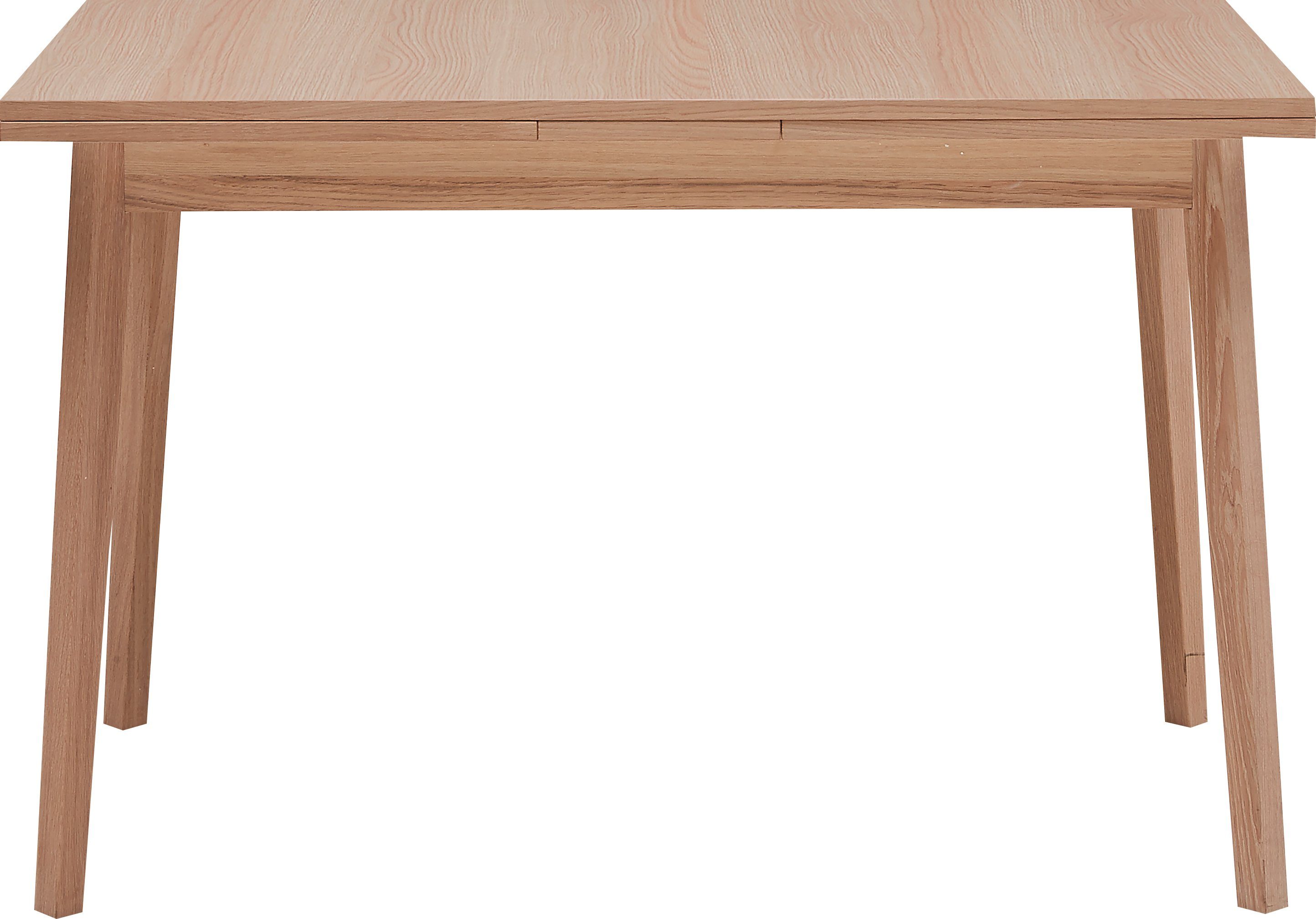 Produkte zum niedrigsten Preis online Hammel Furniture Esstisch Basic by Hammel 120(220)x80 in Eichefarben und Gestell aus cm, Massivholz Tischplatte Single, Melamin