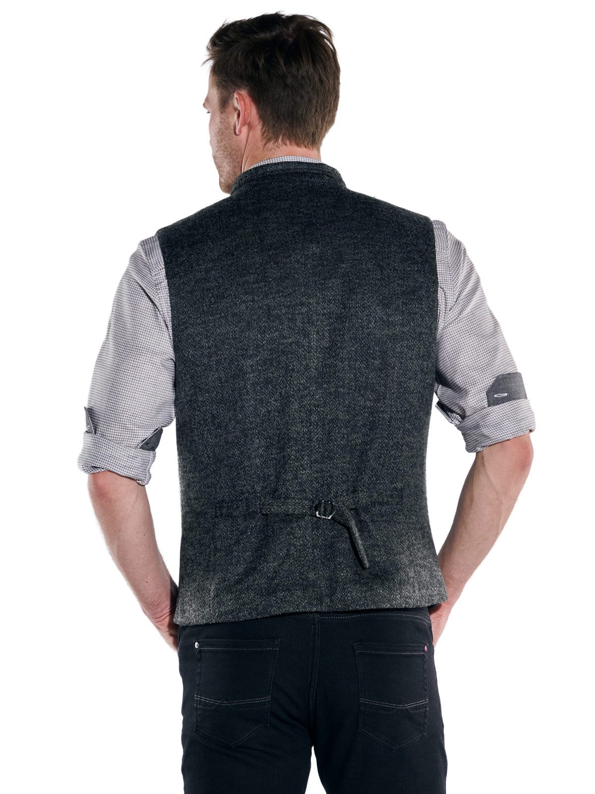 Engbers Anzugweste Herren Sakkoweste mit Zipper, Anthrazit