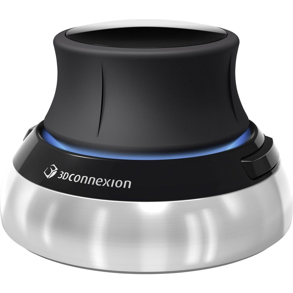 3DConnexion 3Dconnexion SpaceMouse Compact 3D-Maus USB Optisch Schwarz, Silber Mäuse
