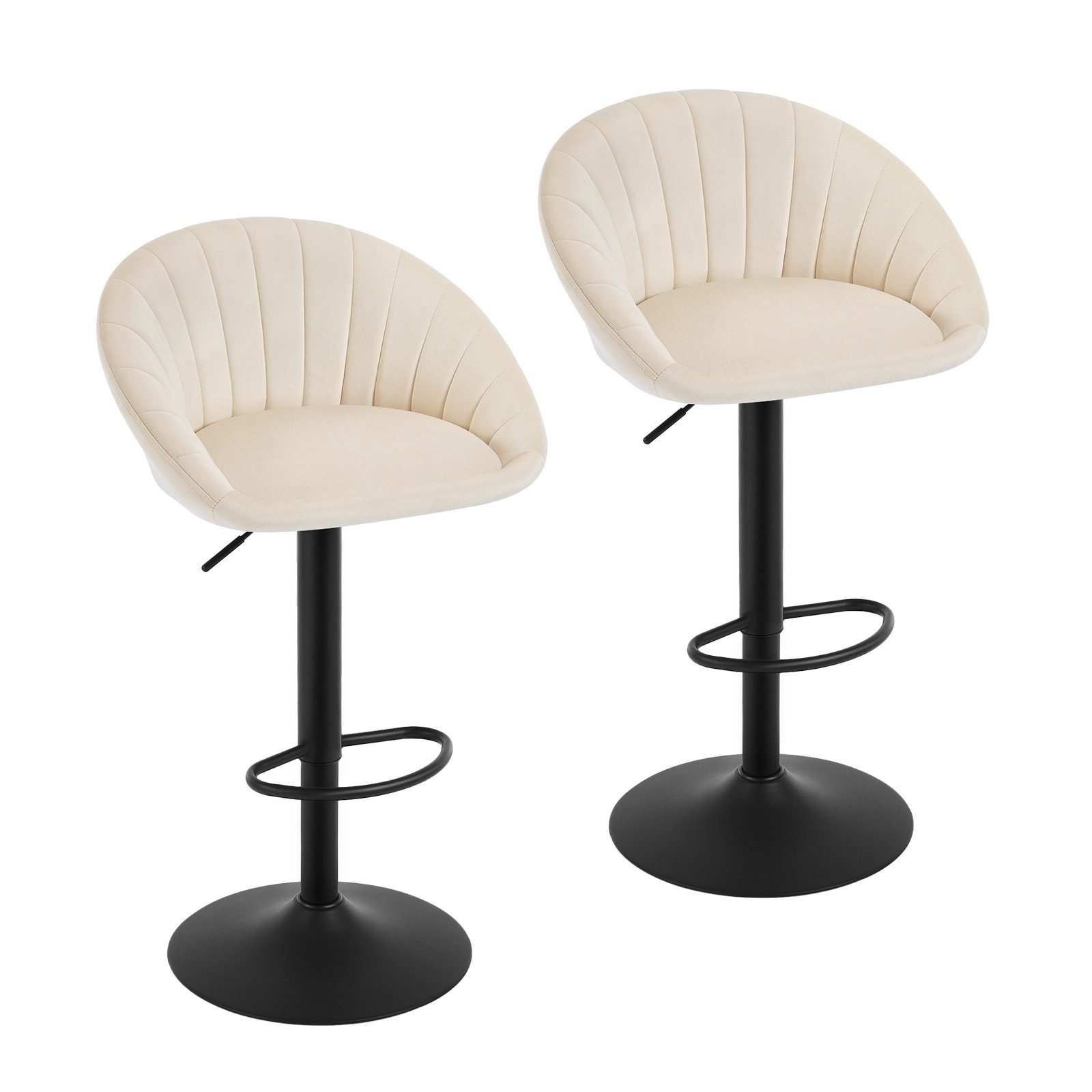 Woltu Barhocker (2 St), küchenhocker höhenverstellbar, Ergonomischer Stuhl, günstig online kaufen