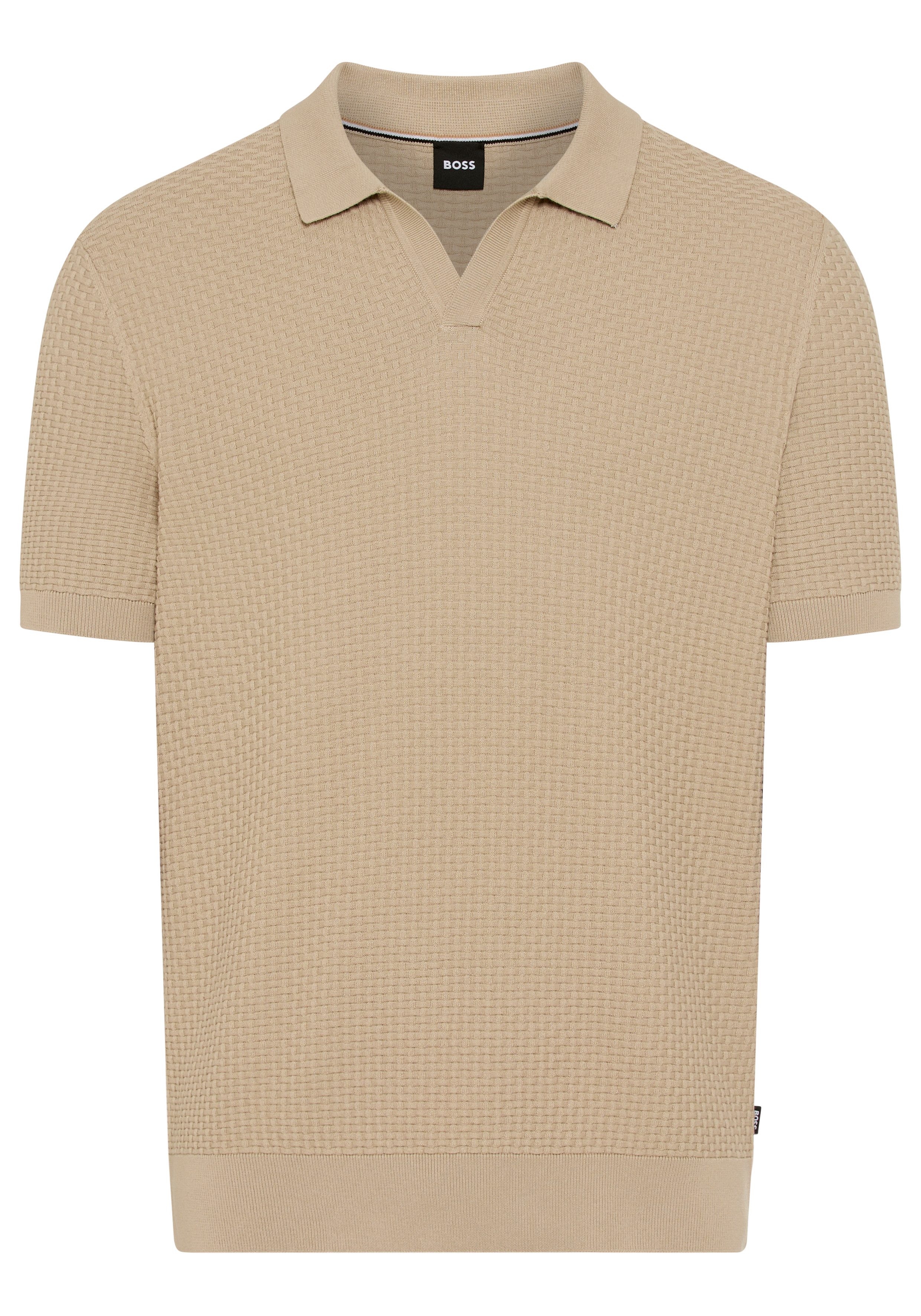 BOSS Kurzarmpullover H-Natalo mit Polokragen, regular fit