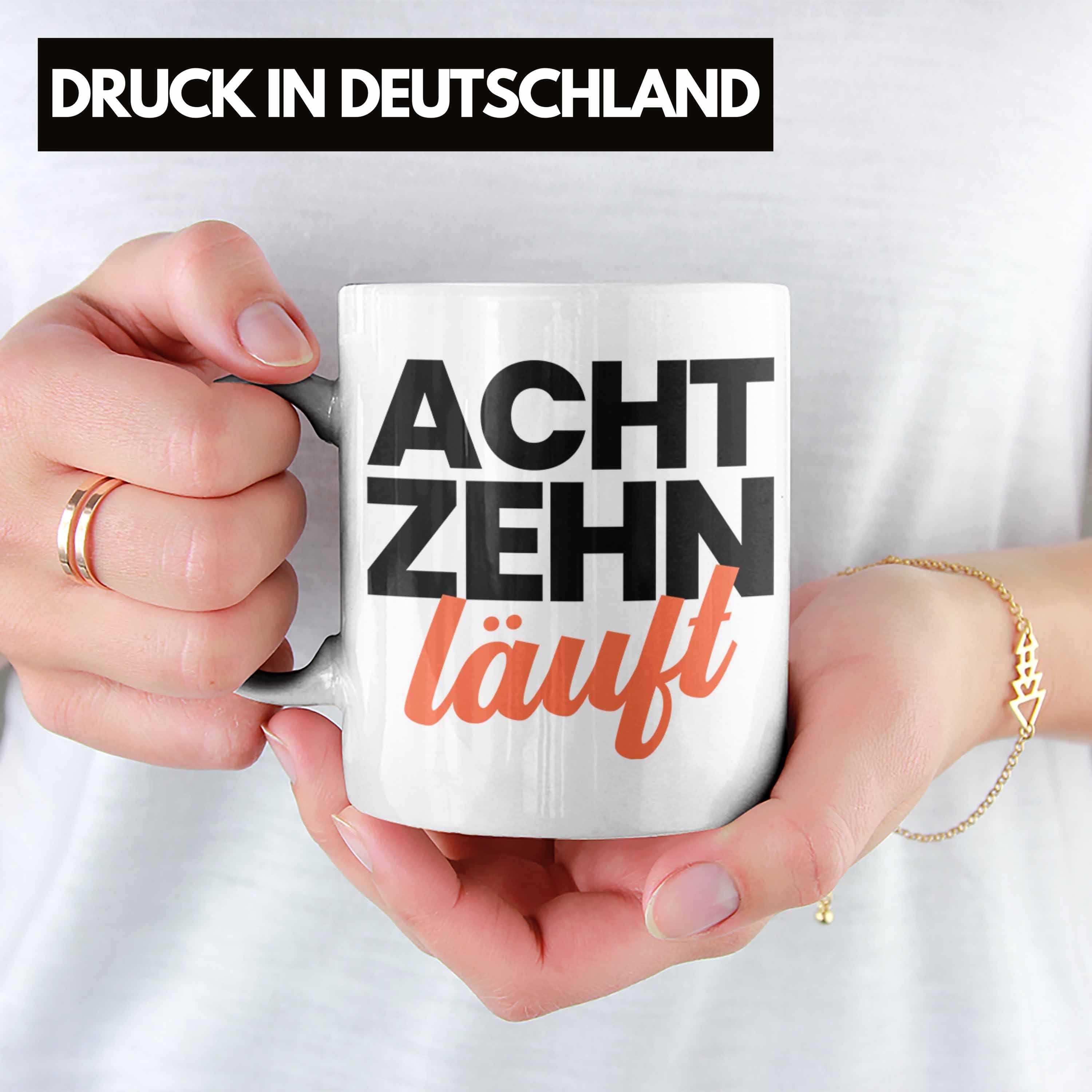 Lustig Geschenke Bday Geschenk 18 Tasse Sprüche Jungen 18 18. Tasse Geschenkidee Geschenkideen Trendation Geburtstag Trendation zum Weiss Mädchen 18er Spruch -