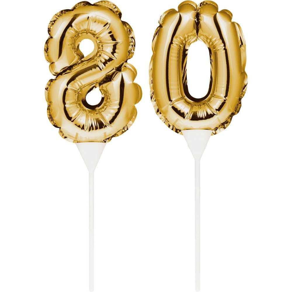 Creative Converting Tortenstecker Tortendekoration Zahlenpicker Jahreszahlen Geburtstag, Dreidimensional