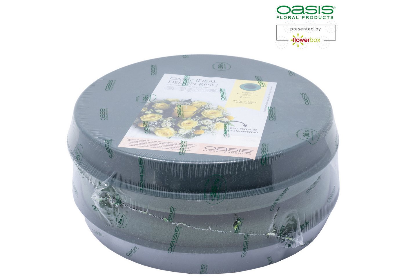Thumbnail - Oasis Schaumgummi OASIS® IDEAL Design Ring - 4,5 x 24 cm Ø - innen 14 cm Ø