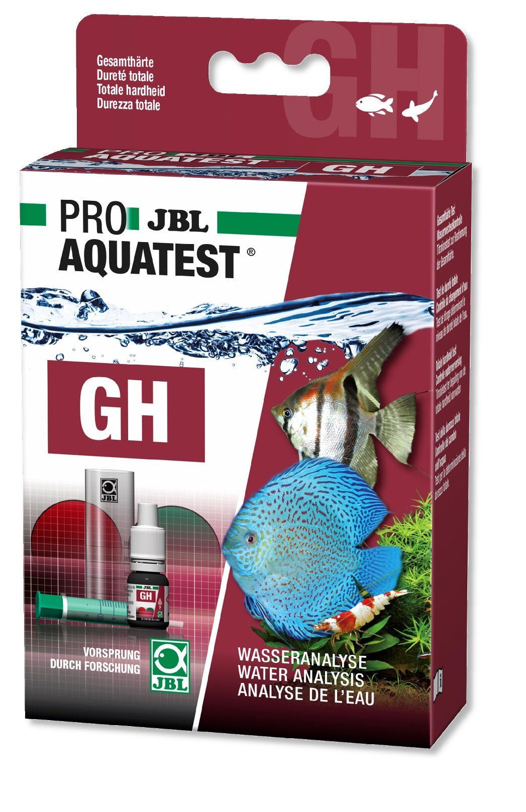 Aquarium-Wassertest JBL PROAQUATEST Gesamthärte GH Test Süßwasser Aquarien & Teichen