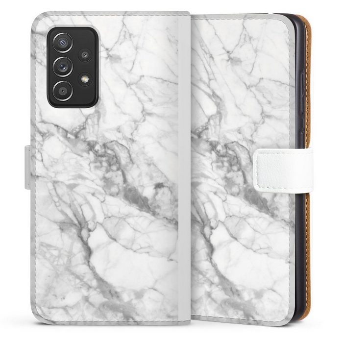 DeinDesign Handyhülle Stein Marmor Muster Marmor Samsung Galaxy A52s 5G Hülle Handy Flip Case Wallet Cover