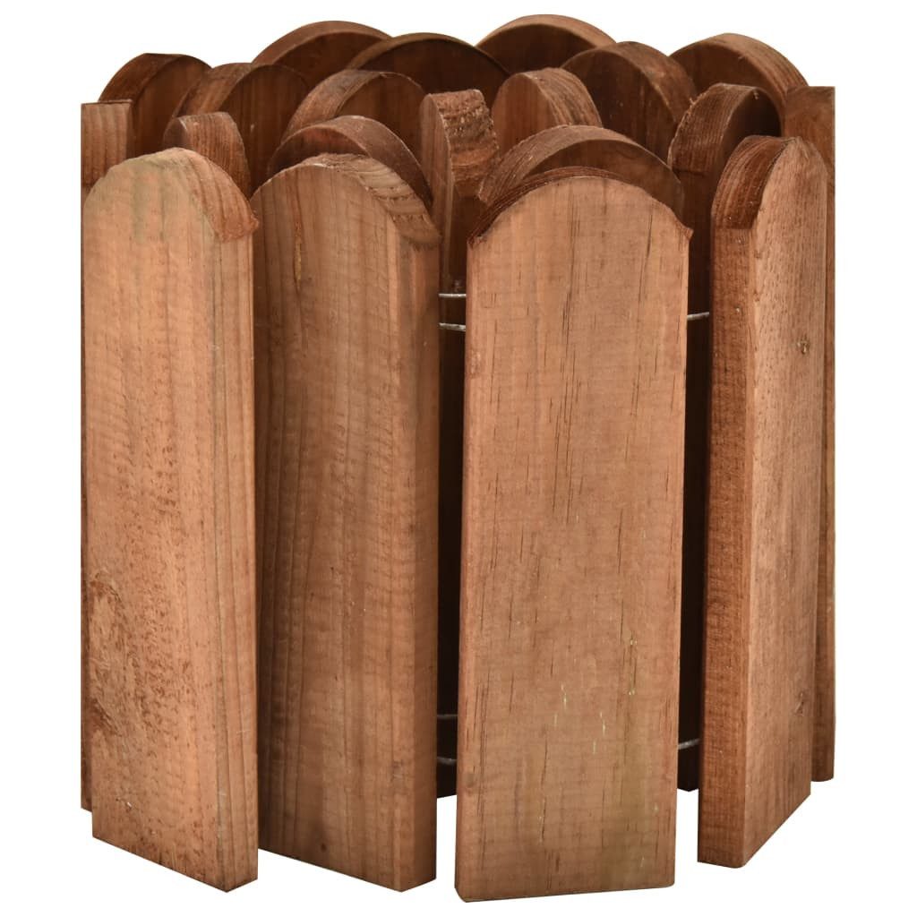 Thumbnail - vidaXL Beetumrandung Beeteinfassung Braun 120 cm Imprägniertes Kiefernholz