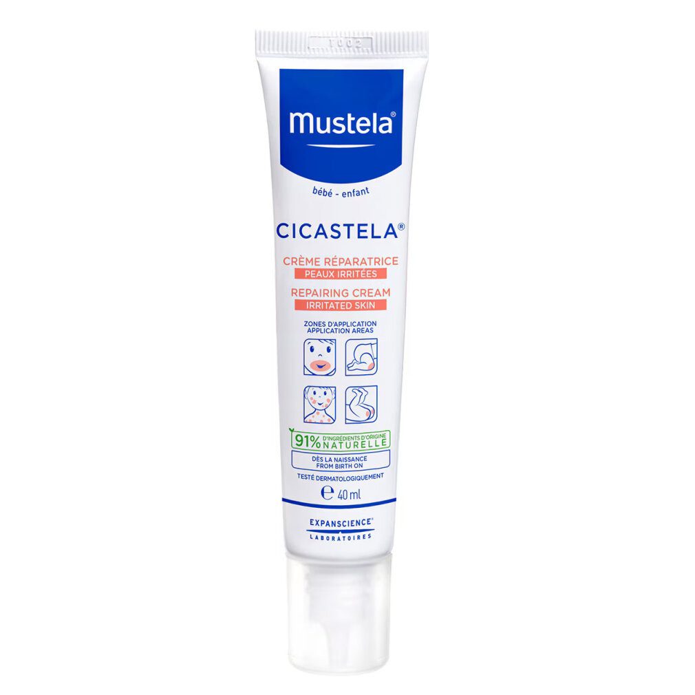 Mustela Haarshampoo Bébé Cicastela Repairing Cream 40ml - For Irritated Haut