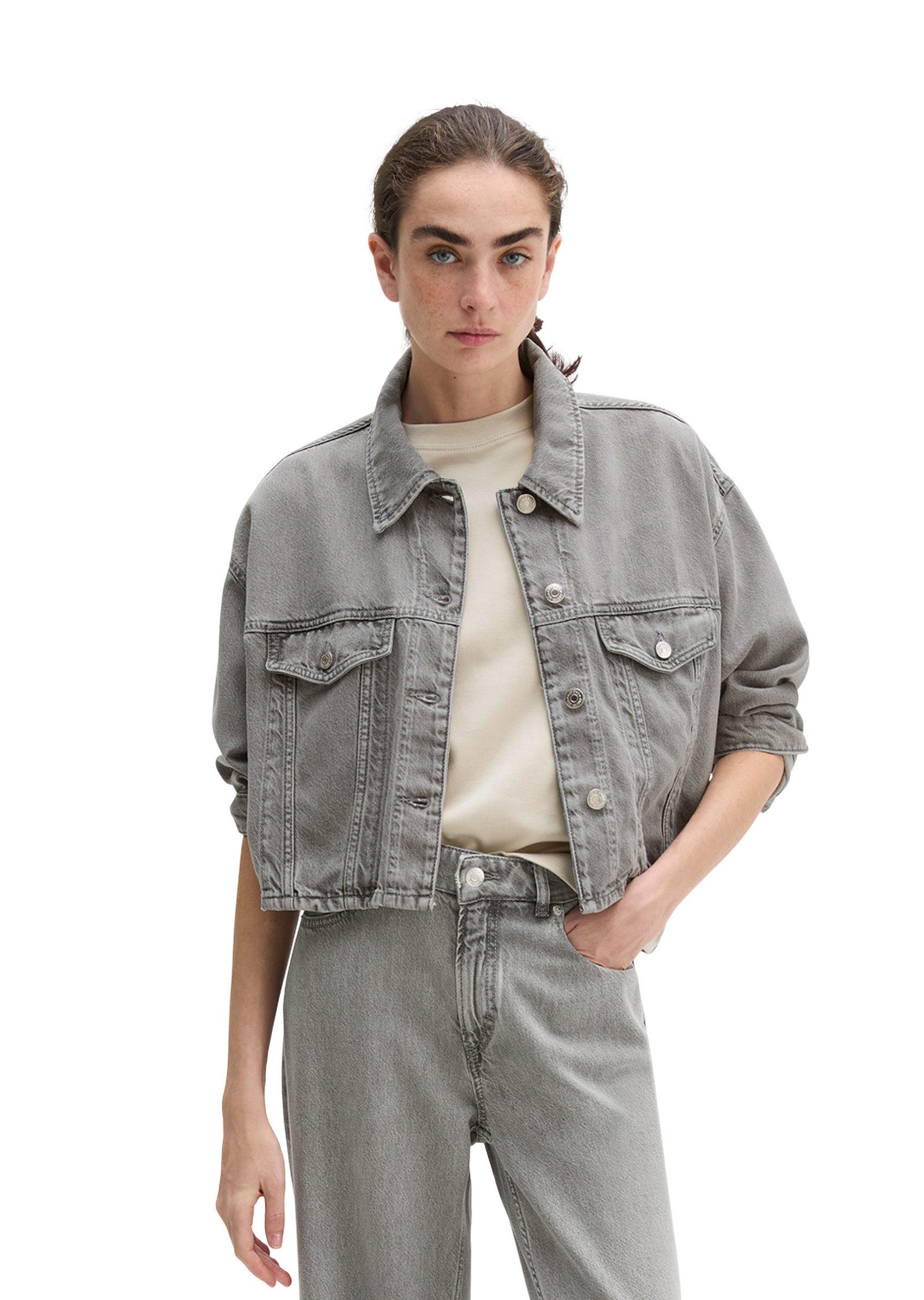 Marc O'Polo Jeansjacke aus Lyocell-Bio-Baumwolle-Mix