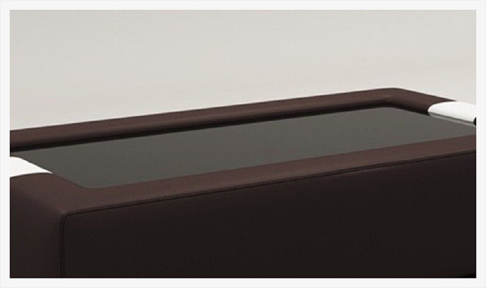 Gepolsterte Couchtische Tische Glastisch Tisch wählbar! JVmoebel Farbe Design Couchtisch