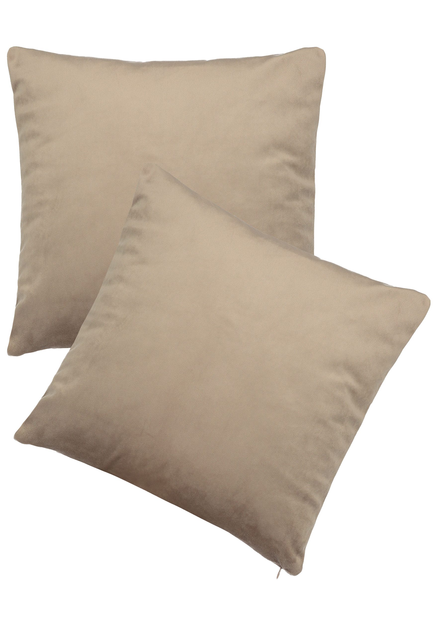 BRB HOME Kissenbezug Kissenhülle Samtkissenbezüge, (2 Stück), 45x45 cm, aus günstig online kaufen