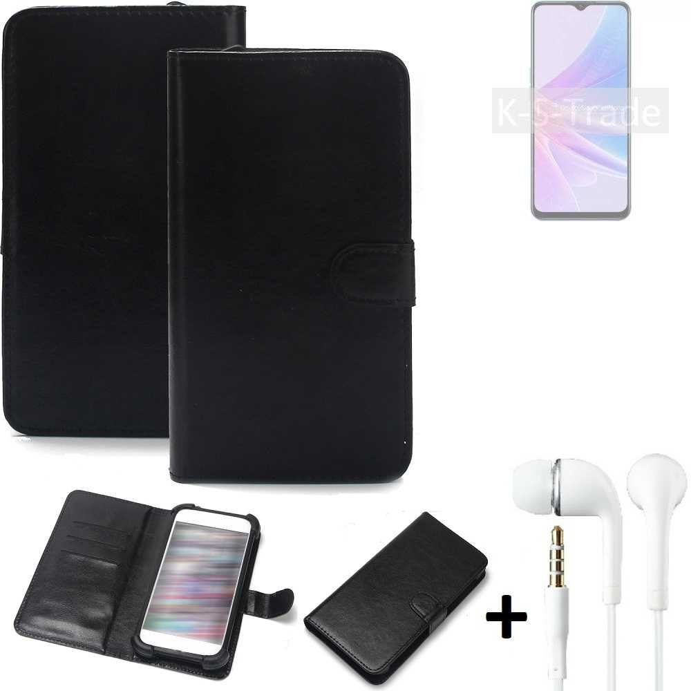 K-S-Trade Handyhülle für Oppo A58 5G, Wallet Case Handyhülle Schutzhülle Flip cover Flipstyle Tasche