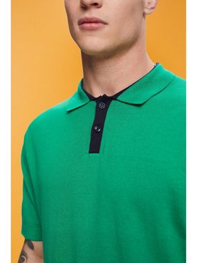 Esprit Collection Poloshirt Mesh-Poloshirt aus Baumwollmix