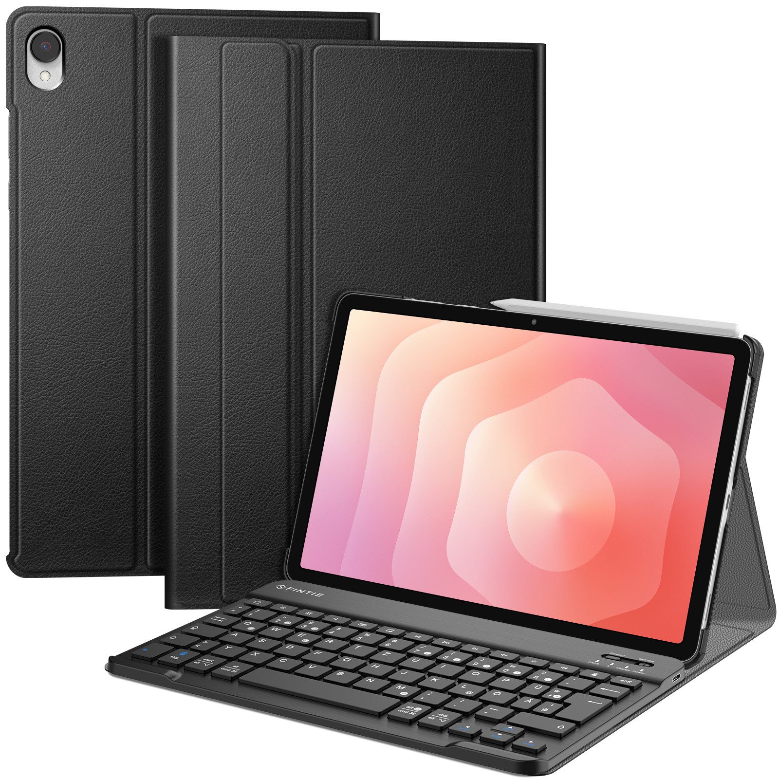 Fintie Tablet-Hülle mit Tastatur für Samsung Galaxy Tab S11 2025 11 Zoll SM-X730/X736, Keyboard Cover mit Magnetisch Abnehmbarer Deutscher Bluetooth Tastatur