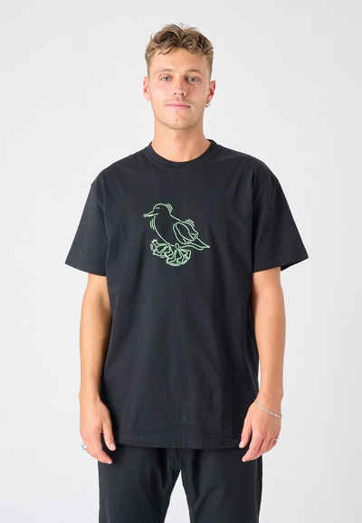 Cleptomanicx T-Shirt Runner mit coolem Frontprint