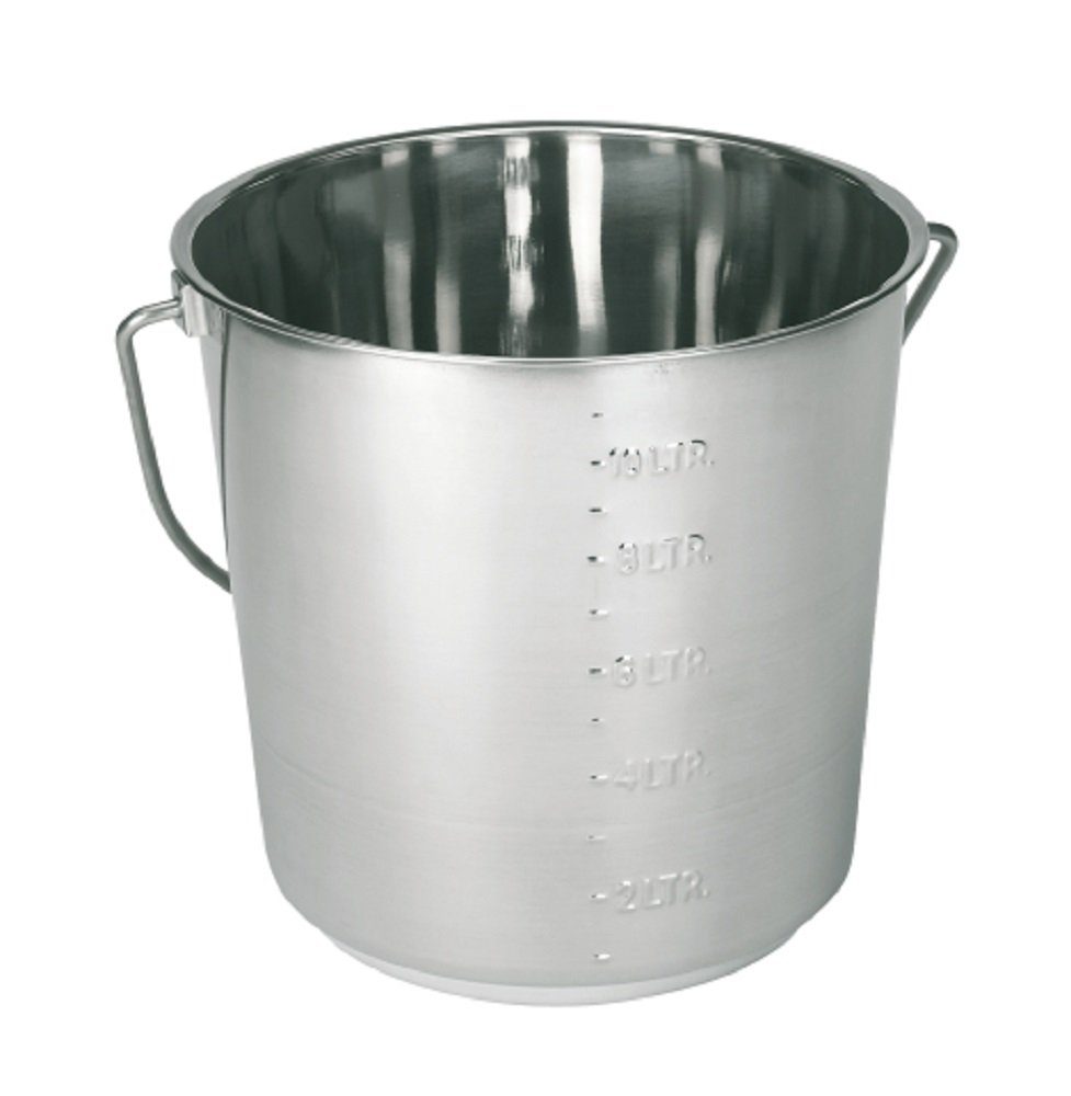 Kerbl Eiseimer Kerbl Edelstahleimer 12,3 Liter mit Skalierung 29377