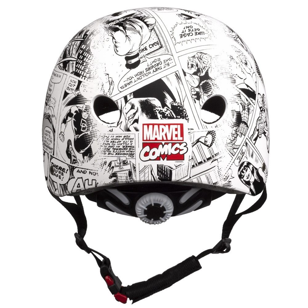 Seven Polska Kinderfahrradhelm Marvel "Avengers Comic", Roller Blades, 52-56cm, ab ca. 6 Jahre