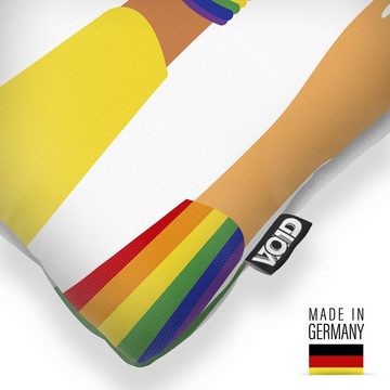 Kissenbezug, VOID (1 Stück), Pride Hands Regenbogen Hände Menschen Armband Familie Gay pride flag