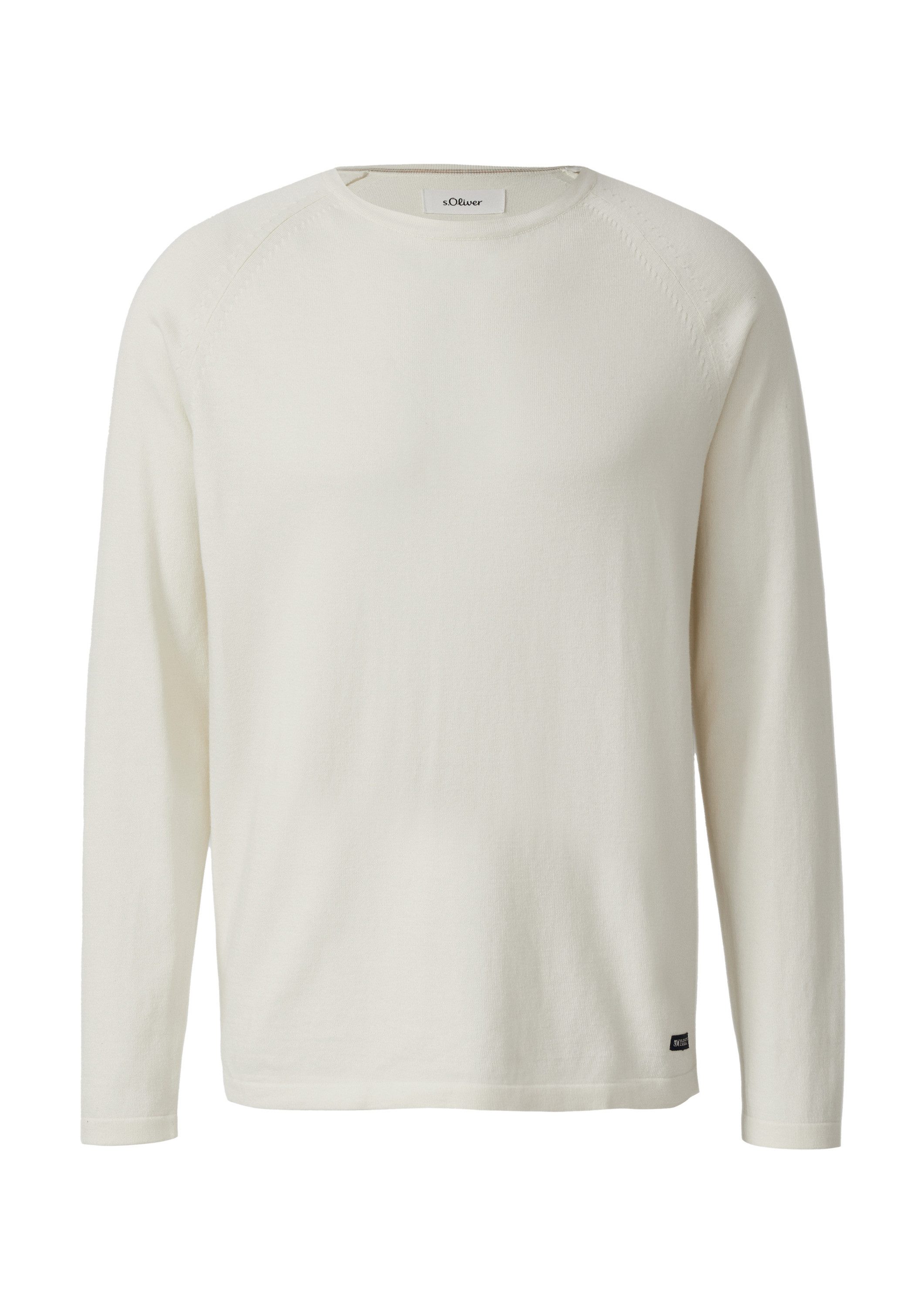 s.Oliver Longpullover Strickpullover Raglanpullover aus reiner Baumwolle günstig online kaufen