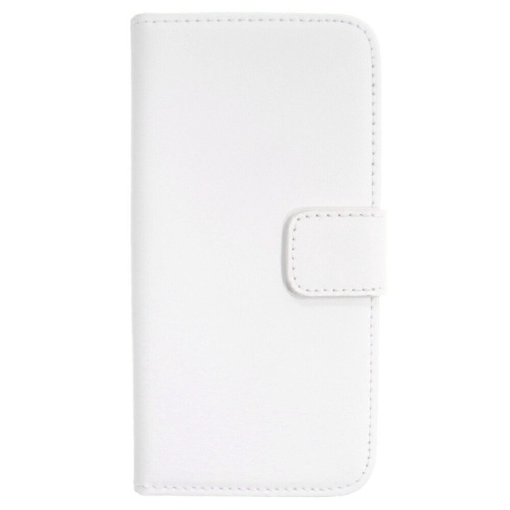 Handytasche Leder-Handyhülle für HTC M8 mini Weiß (Book Cover)