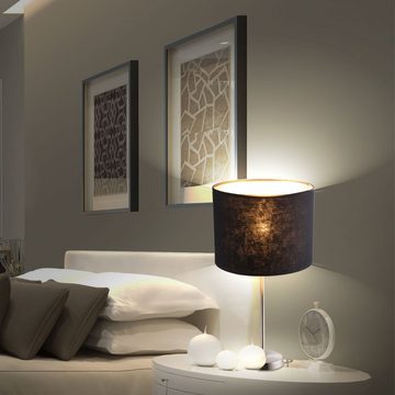 etc-shop LED Tischleuchte, Leuchtmittel inklusive, Warmweiß, Tisch Leuchte Schlafzimmer Lese Lampe Beistell Strahler