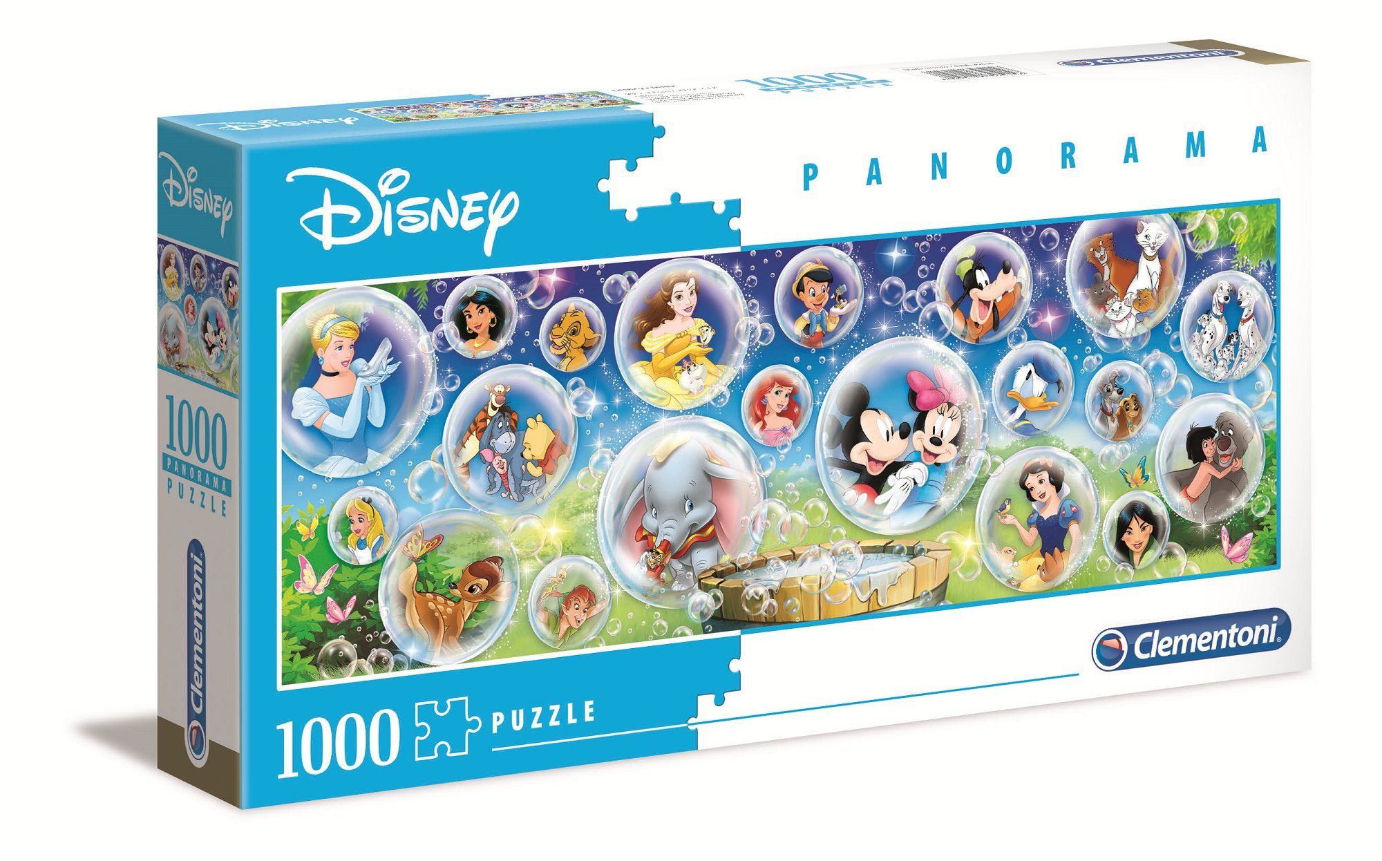 Clementoni® Puzzle 39515 Disney Classic 1000 Teile Panorama Puzzle, 1000 Puzzleteile