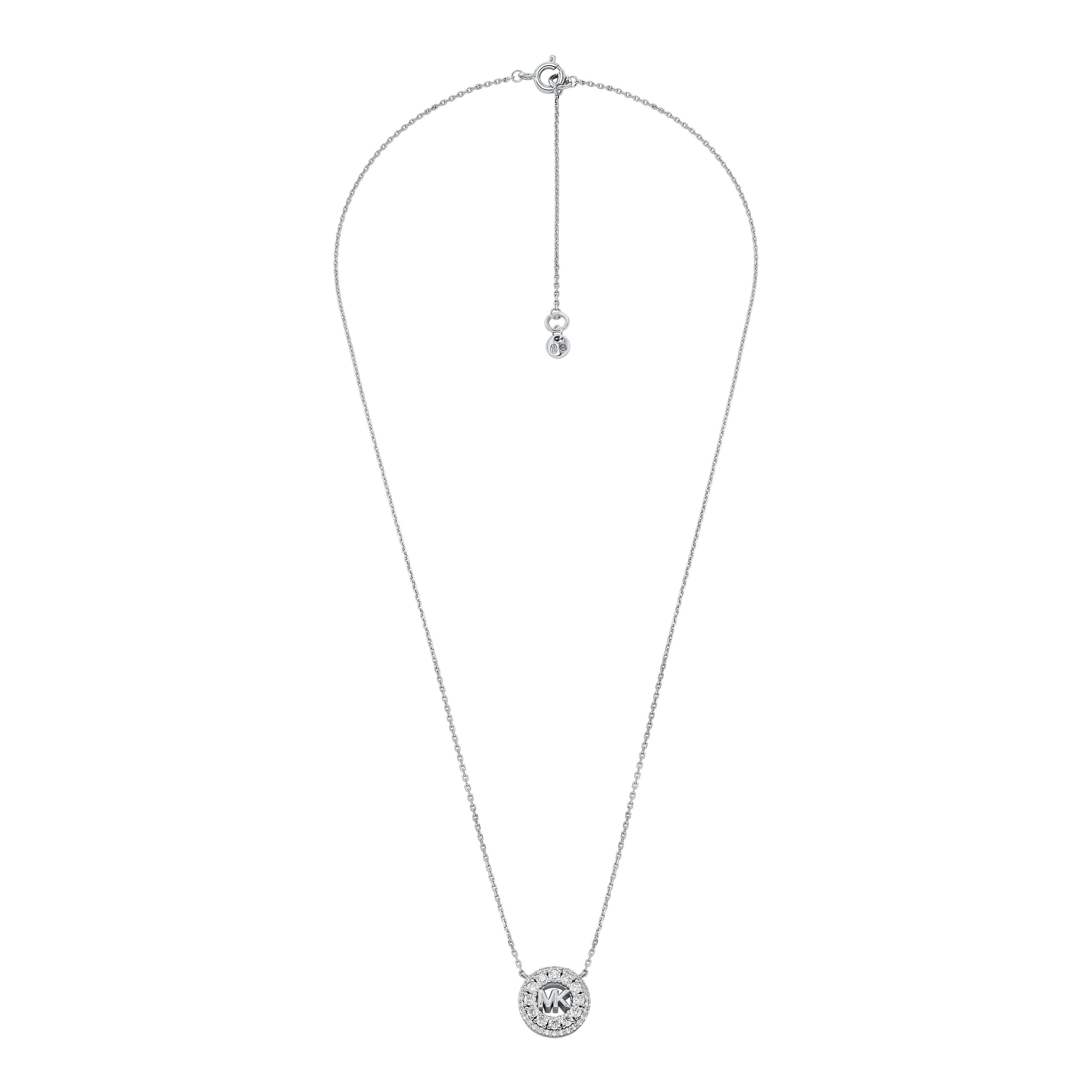 MICHAEL KORS Kette mit Anhänger Schmuck Geschenk Silber 925 Halsschmuck PREMIUM, mit Zirkonia (synth)