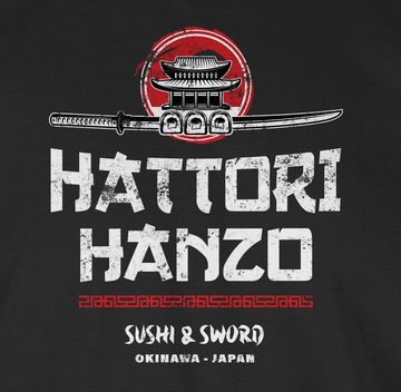 Shirtracer T-Shirt Hattori Hanzo Sushi & Sword Vintage Nerd Geschenke