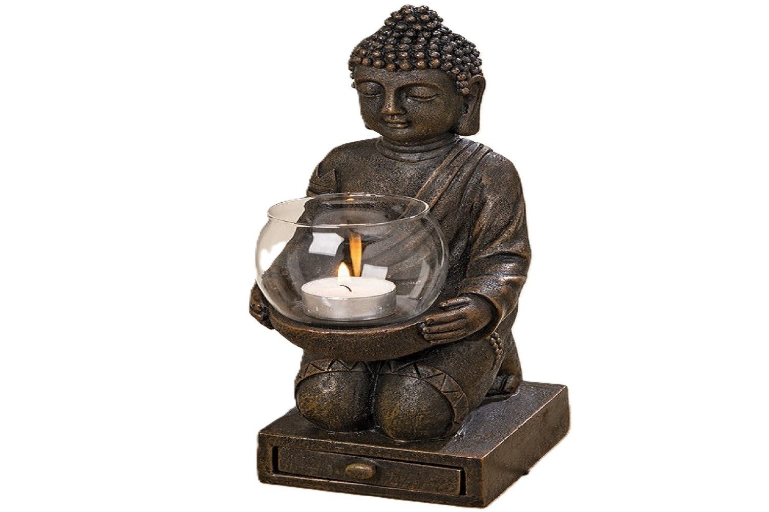 BOLTZE GRUPPE GmbH Windlicht Windlicht Buddha H ca.30cm.