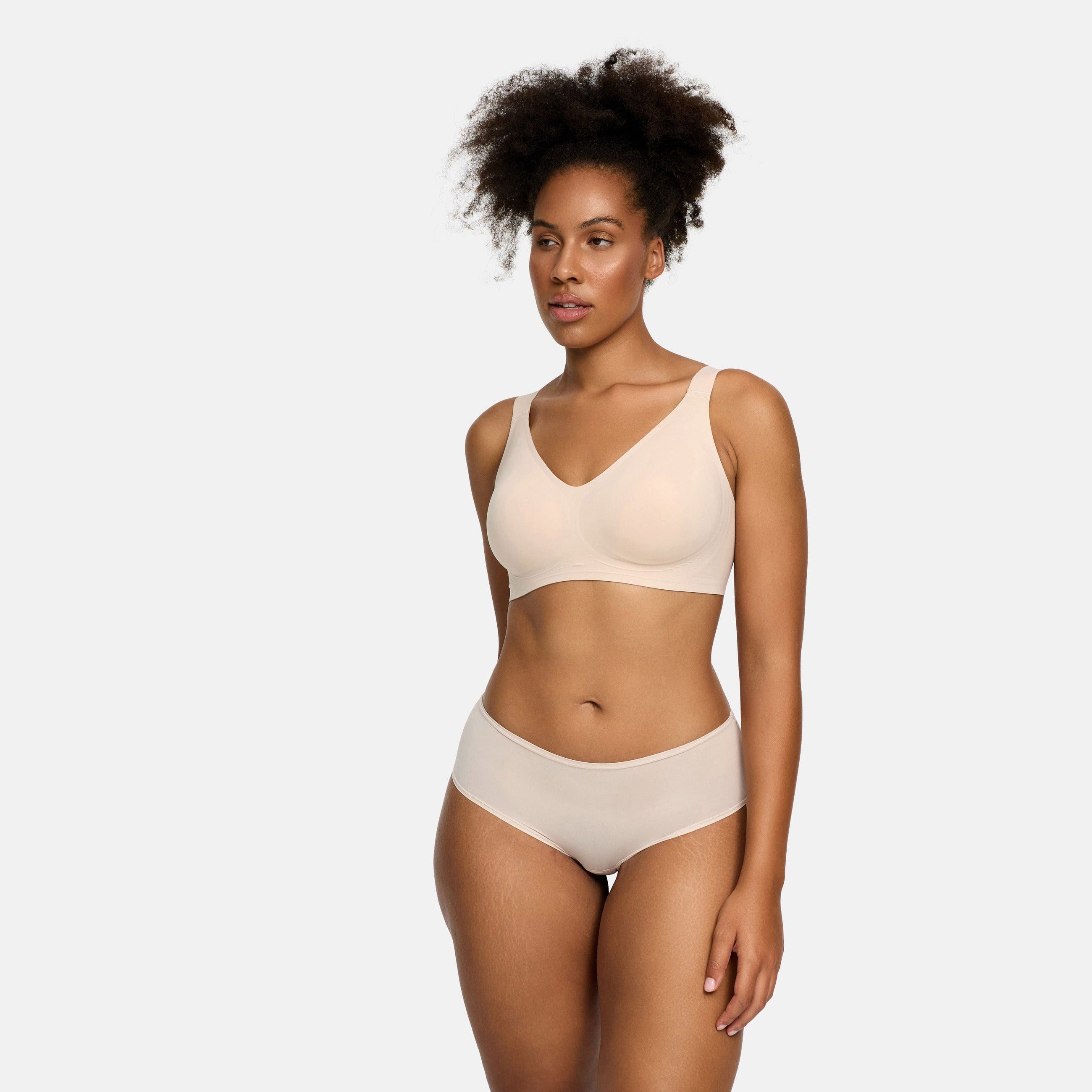 cfab Bügelloser BH Comfort Minimizer BH-Hibiscus Pink-3XL (1-tlg)