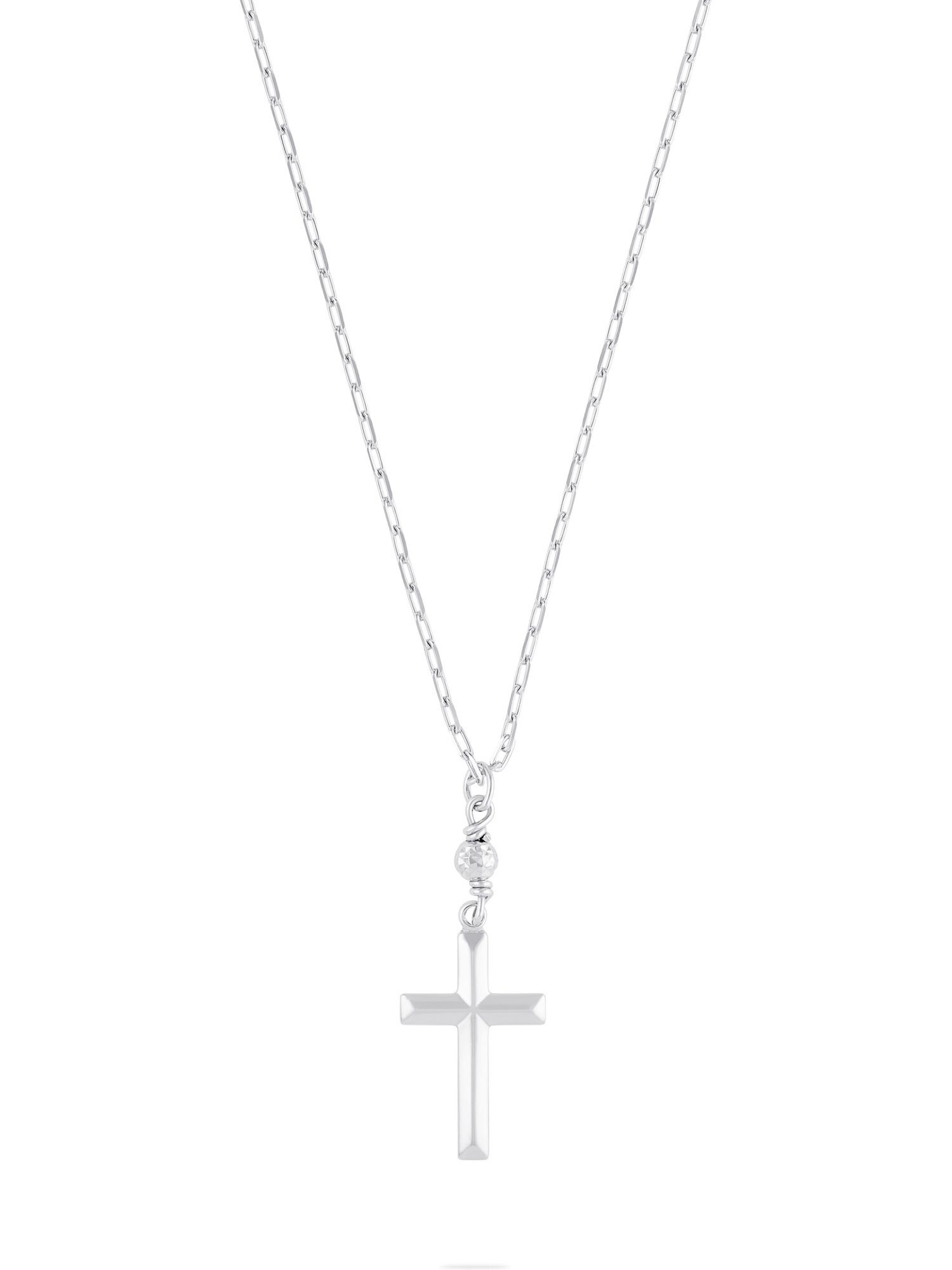 CHRIST Collier CHRIST Herren-Kette 925er Silber, recycelt Kreuz