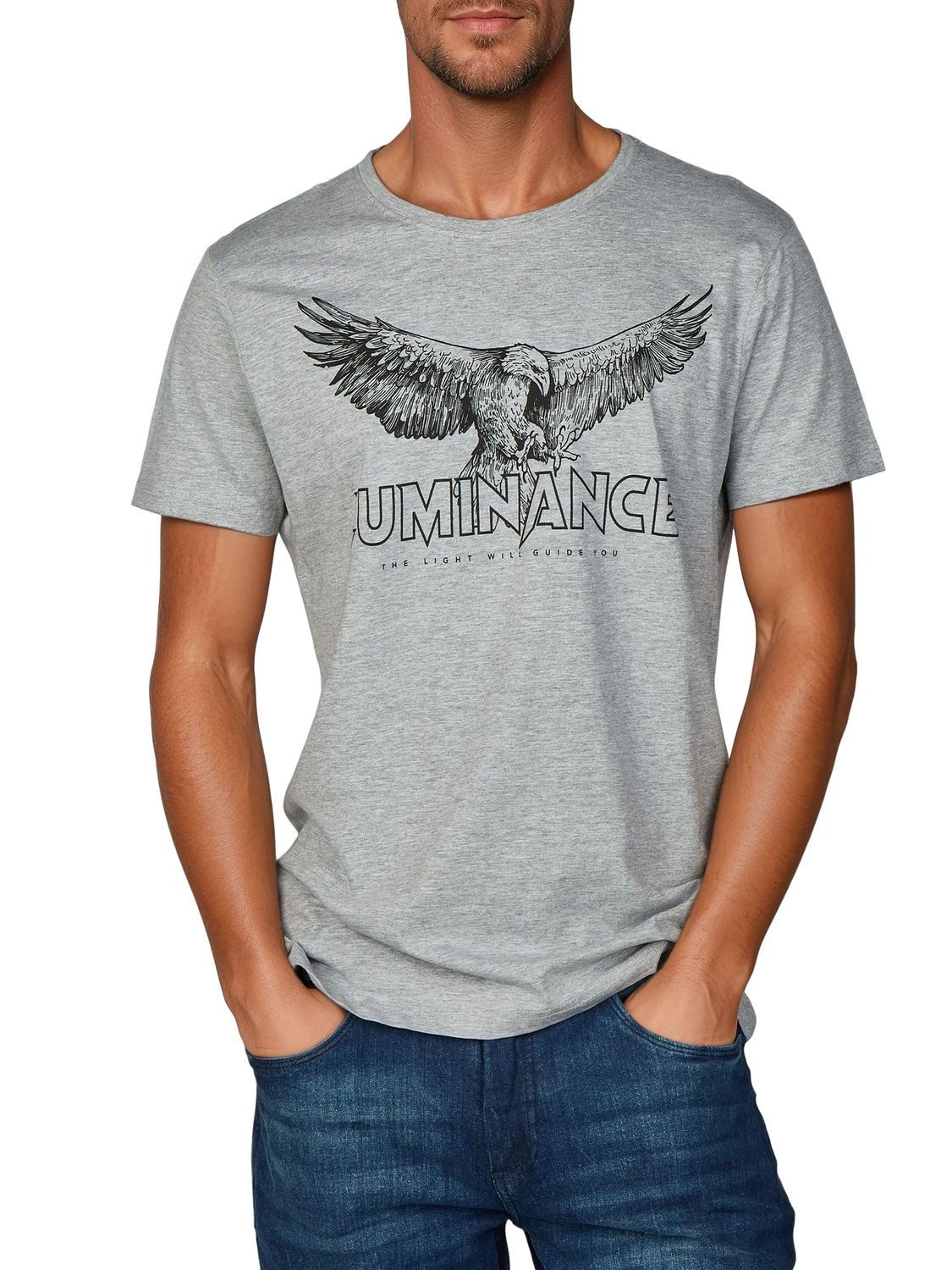 riverso T-Shirt Herren Printshirt RIVLeon Regular Fit (4-tlg) Kurzarm Tee Shirt mit Rundhalsausschnitt aus 100% Baumwolle