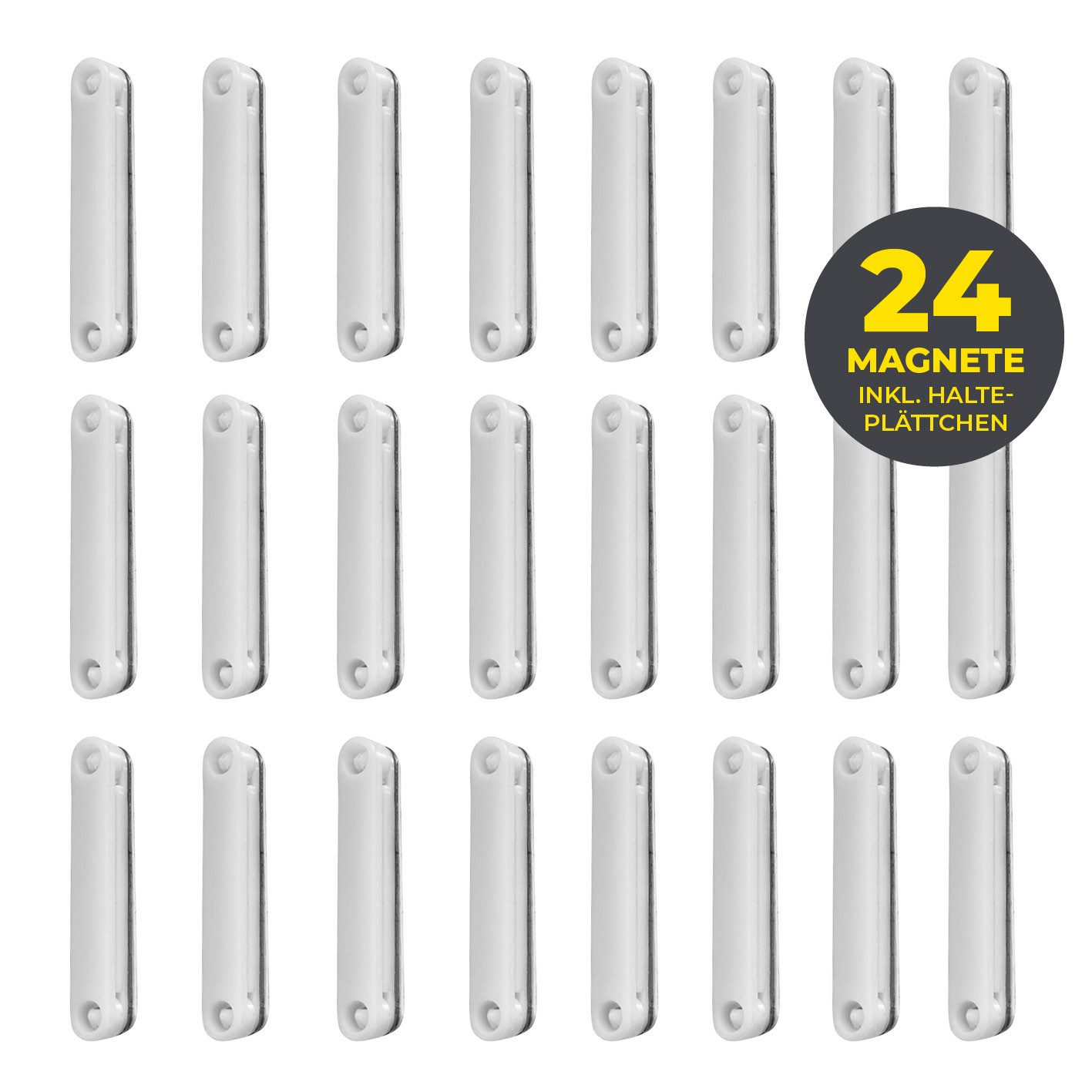 EASYmaxx Insektenschutz-Fensterrahmen Magnete 12/24/48 er-Set für Moskitonetze, (24-St), sichere Befestigung ohne lästiges Verrutschen stark gegen Insekten