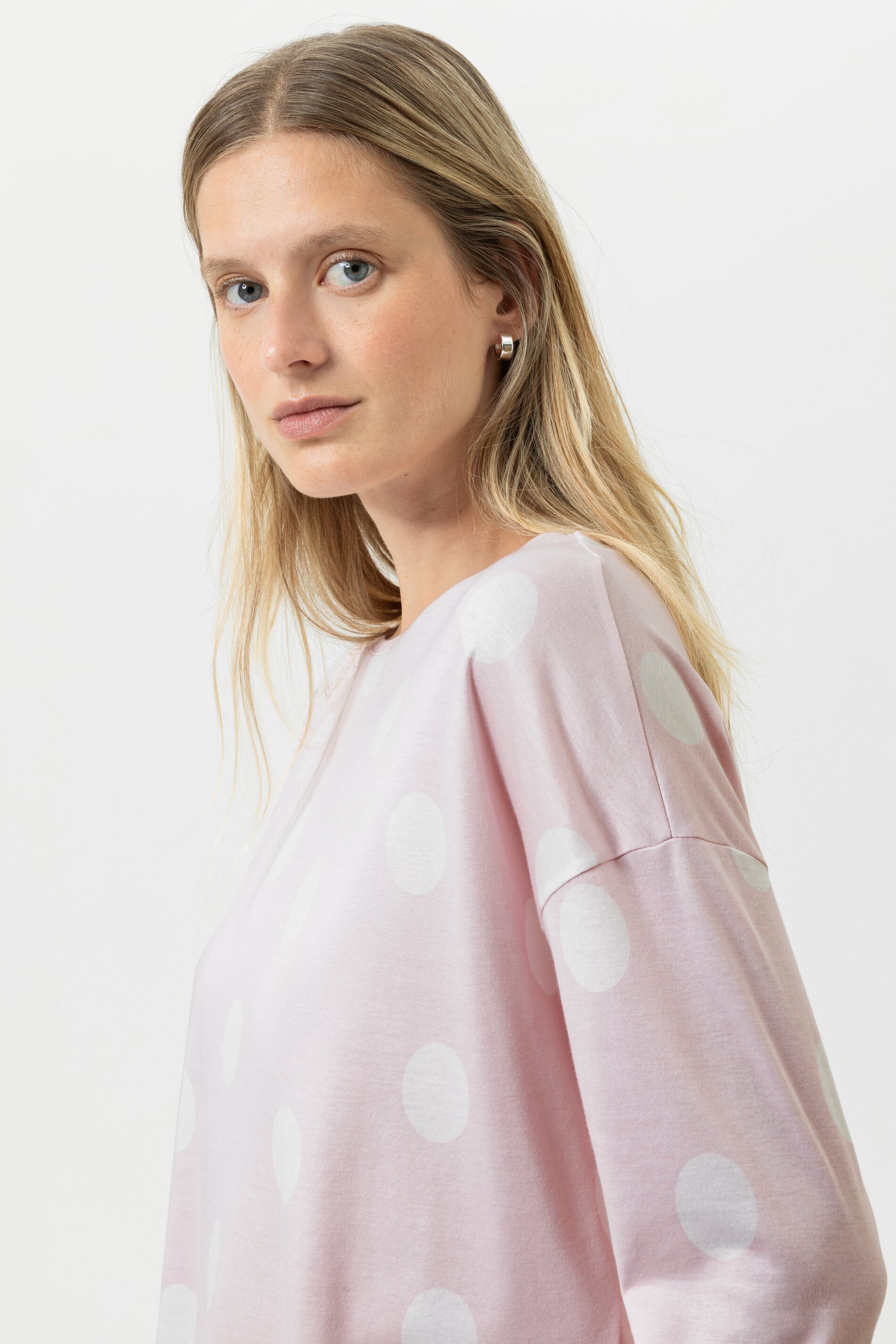 Mey Schlafanzug Mey female Anzug lang Serie Pretty Dots Gepunktet (2 tlg) Baumwoll-Modal-Mix, Jersey Qualität, Punkte-Print