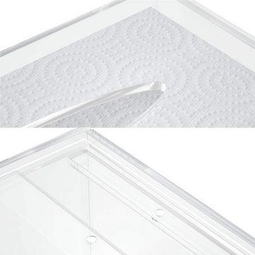 FIDDY Aufbewahrungsbox Taschentuchbox Badezimmer Schlafzimmer Auto Büro transparent (1 St)
