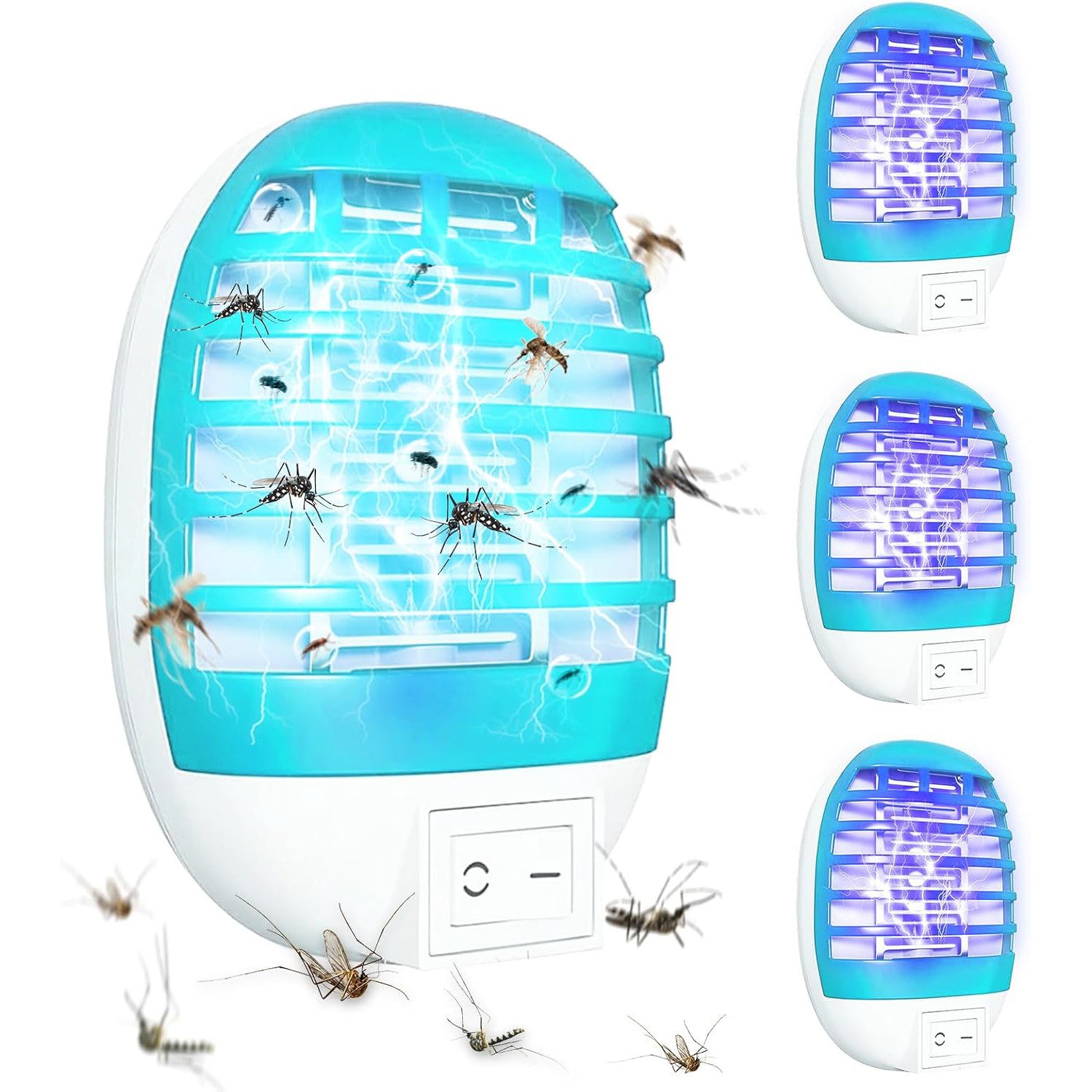 Insektenvernichter 360° Mückenschutz LED 2 IN 1 Mückenlampe mit UV