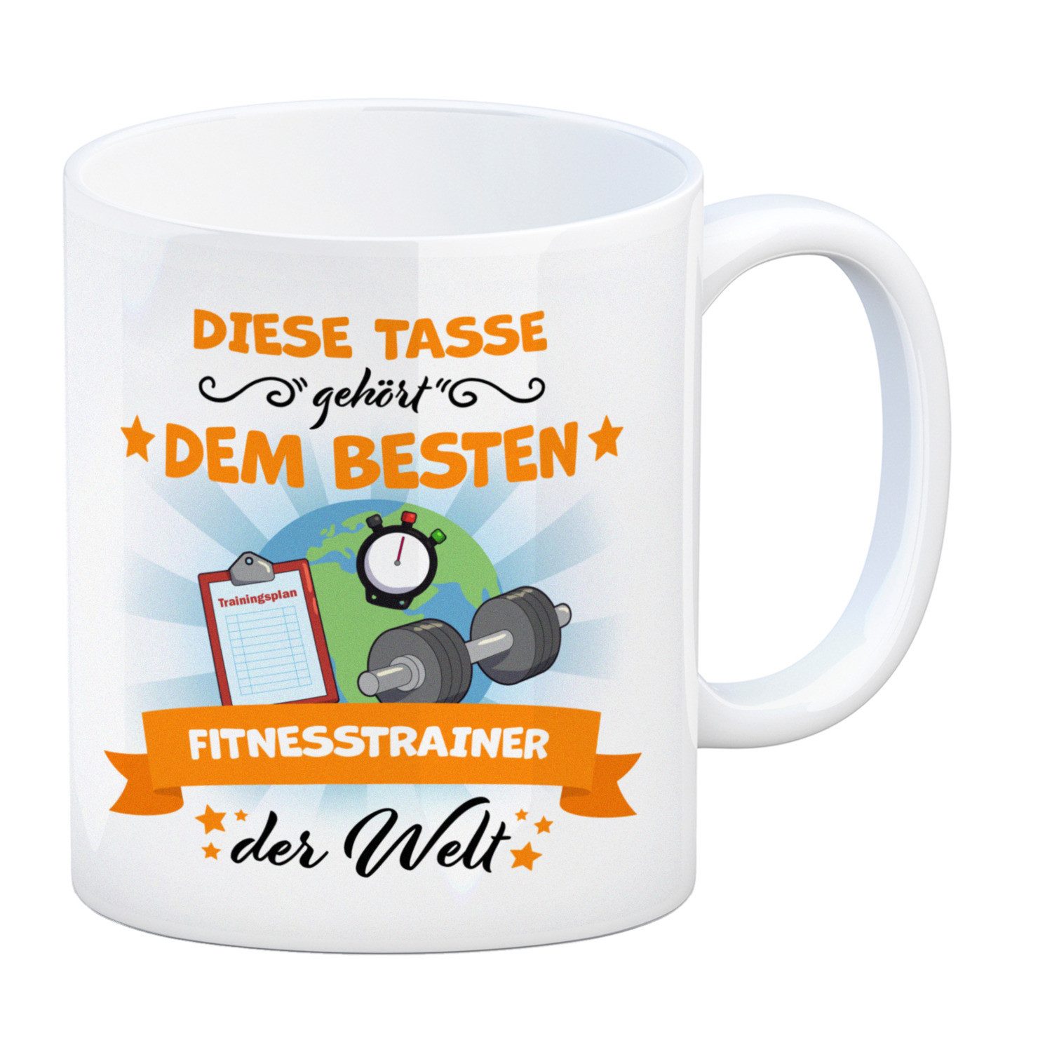 speecheese Tasse Bester Fitnesstrainer der Welt Kaffeebecher