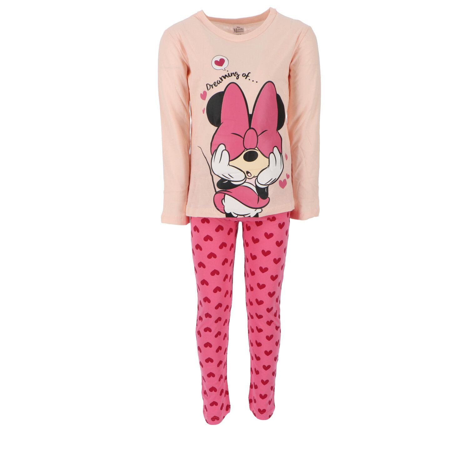 Disney Minnie Mouse Pyjama Schlafanzug Baumwoll-Nachtanzug für Kinder