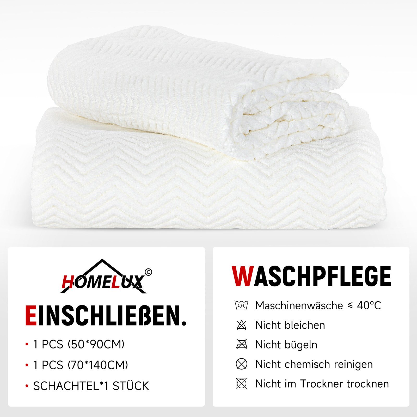 HOMELUX Handtuch Set 2 / 3 günstig online kaufen