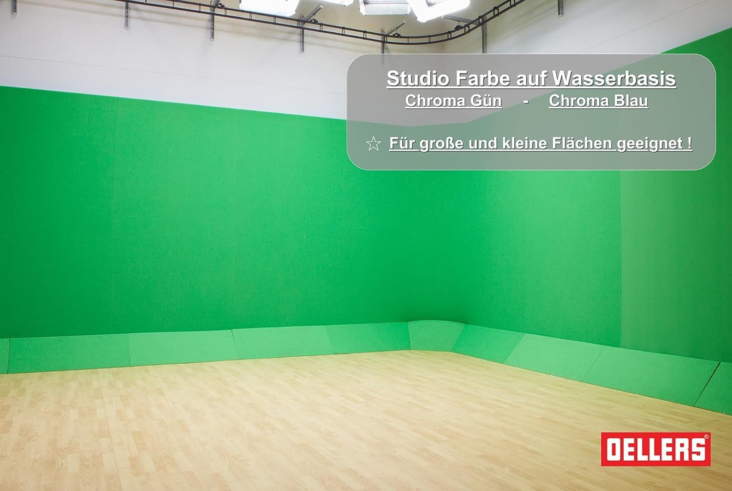 OELLERS Wandfarbe Greenscreen Farbe
