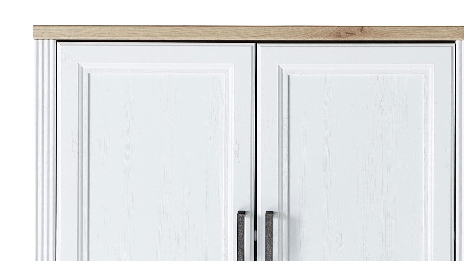 Innostyle Aktenschrank Aktenschrank Büroschrank Jasmin Pinie weiß Dekor 86x38