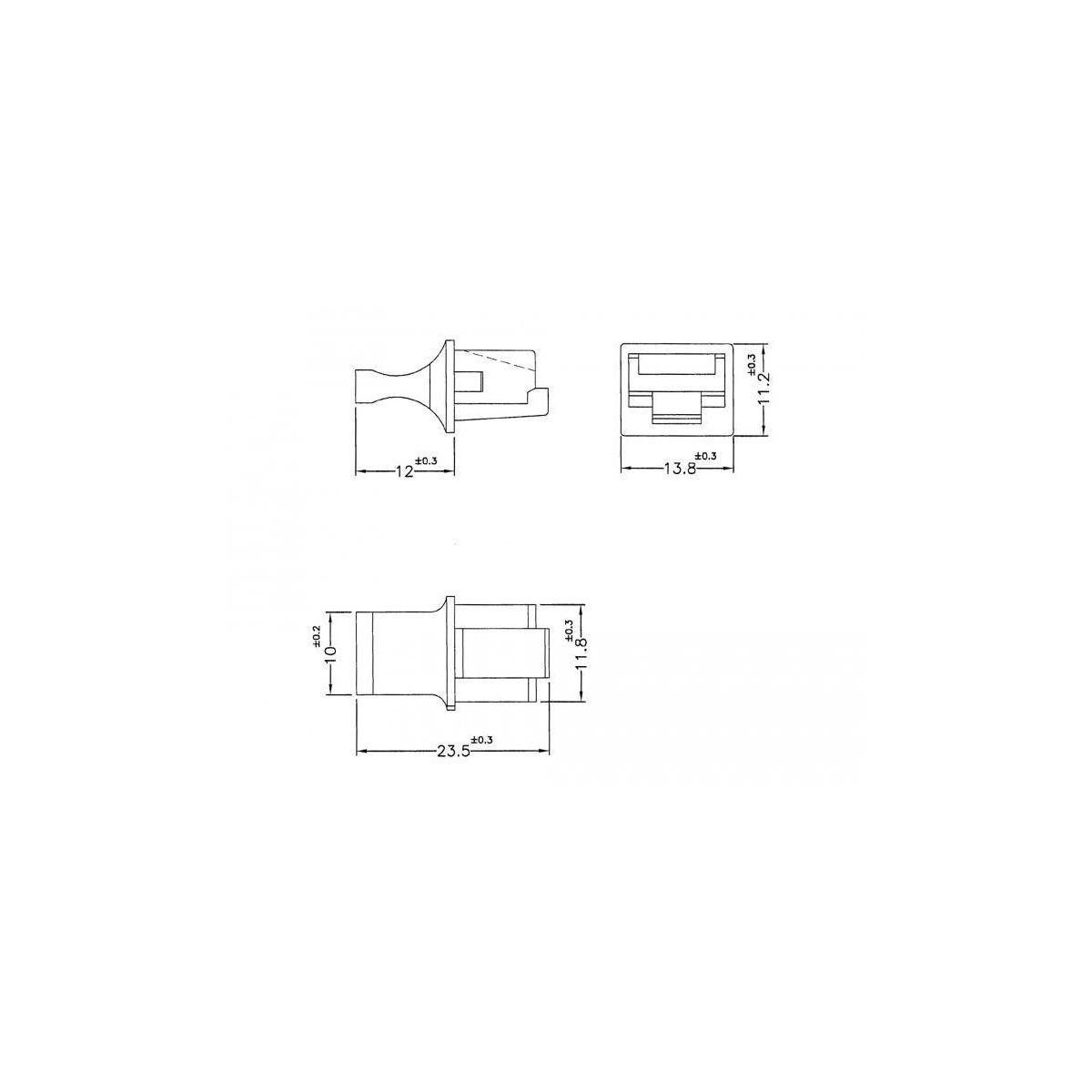 Stück Delock für 10 64020 mit Buchse Staubschutz RJ45 - Griff schwarz Kabelverbinder-Sortiment